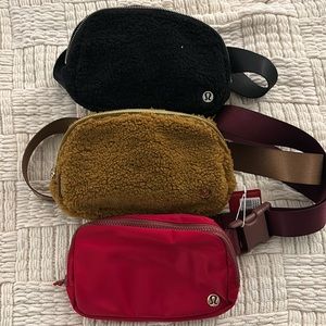 3 lululemon belt bags